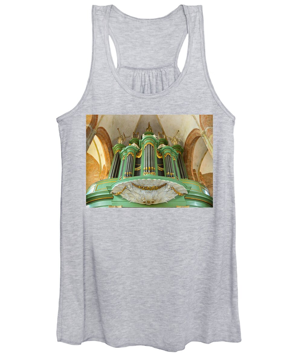 Orgeln Women's Tank Top featuring the photograph Deventer organ by Jenny Setchell