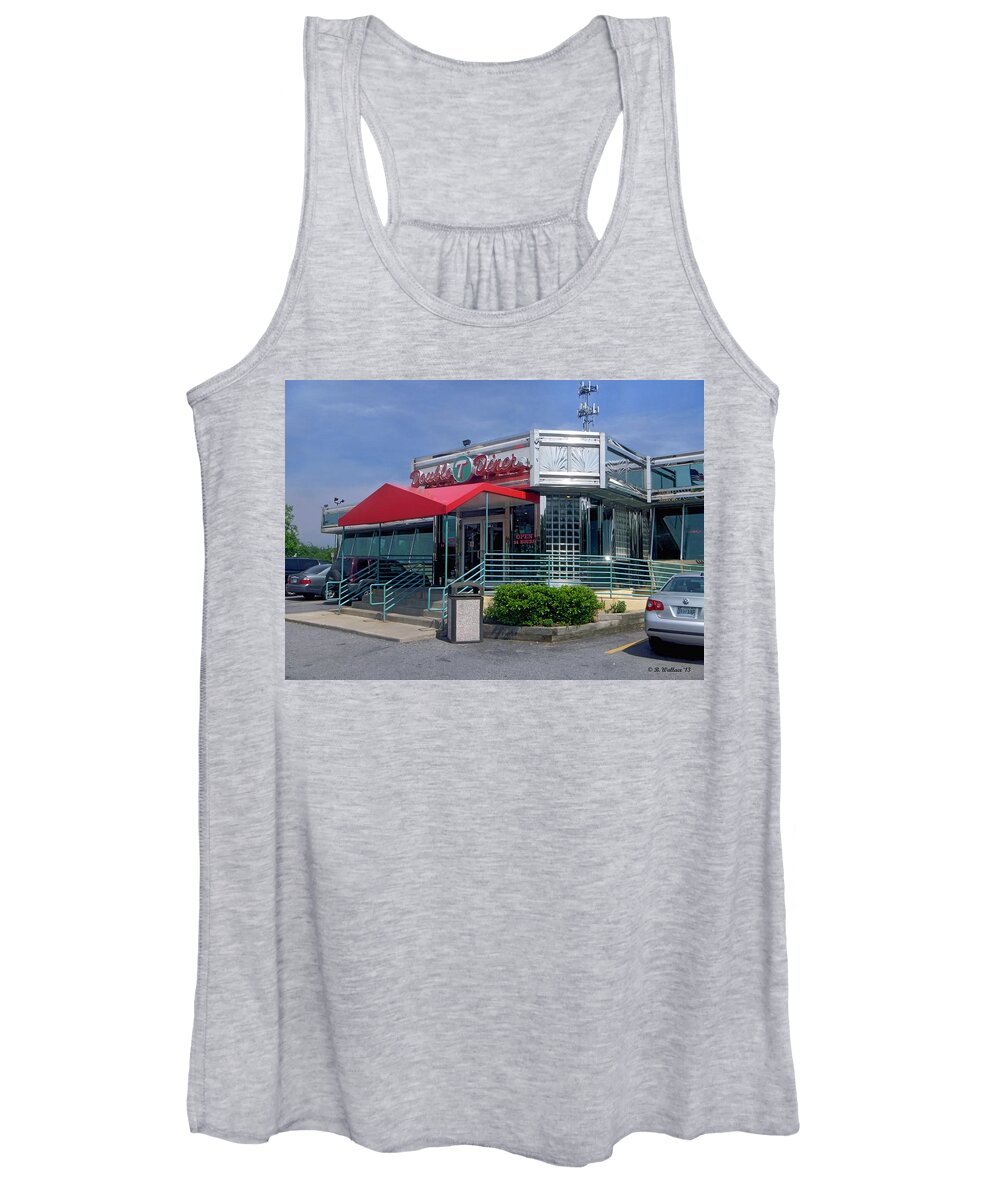 2d Women's Tank Top featuring the photograph Double T Diner by Brian Wallace