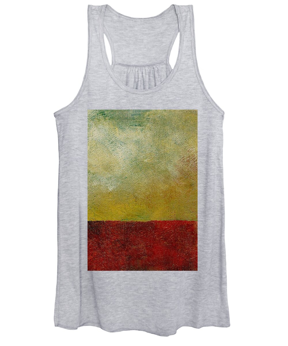 Abstract Landscape Women's Tank Top featuring the painting Earth Study One by Michelle Calkins