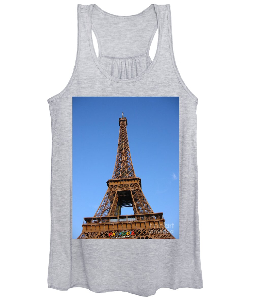 Tour Eiffel Women's Tank Top featuring the photograph Eiffel Tower 2005 Ville Candidate by HEVi FineArt
