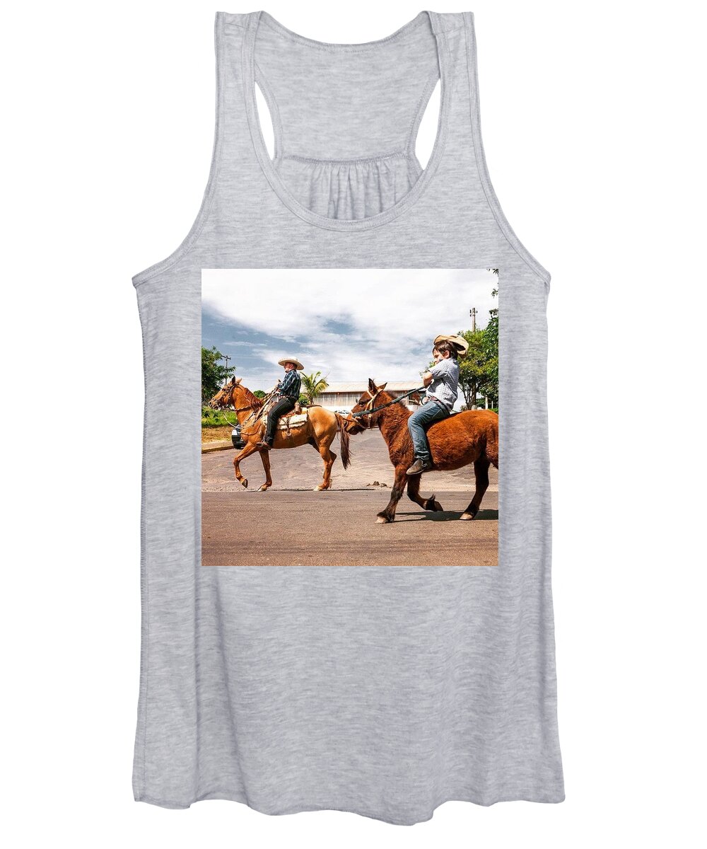  Women's Tank Top featuring the photograph Even The Kids Get In On It, Brazilian by Aleck Cartwright