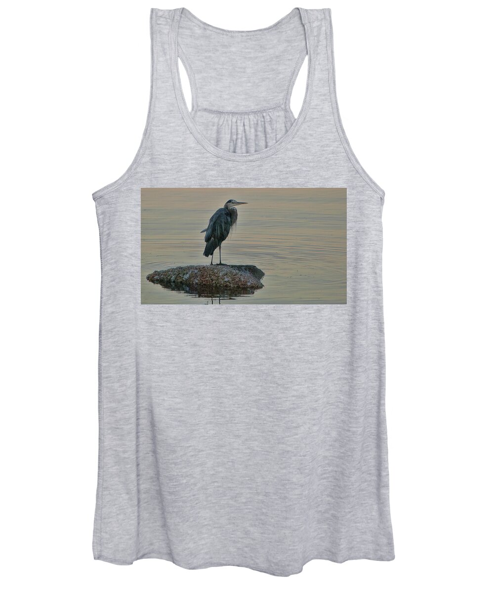 Herron Women's Tank Top featuring the photograph Evening Hunt by Ron Roberts