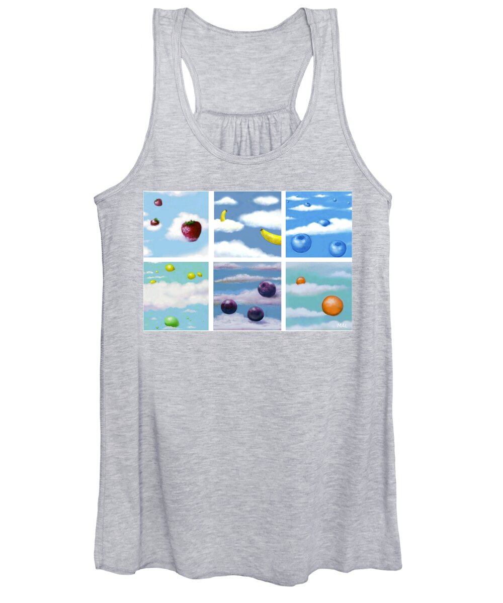 Fruit Women's Tank Top featuring the photograph Falling Fruit Group by Mary Ann Leitch