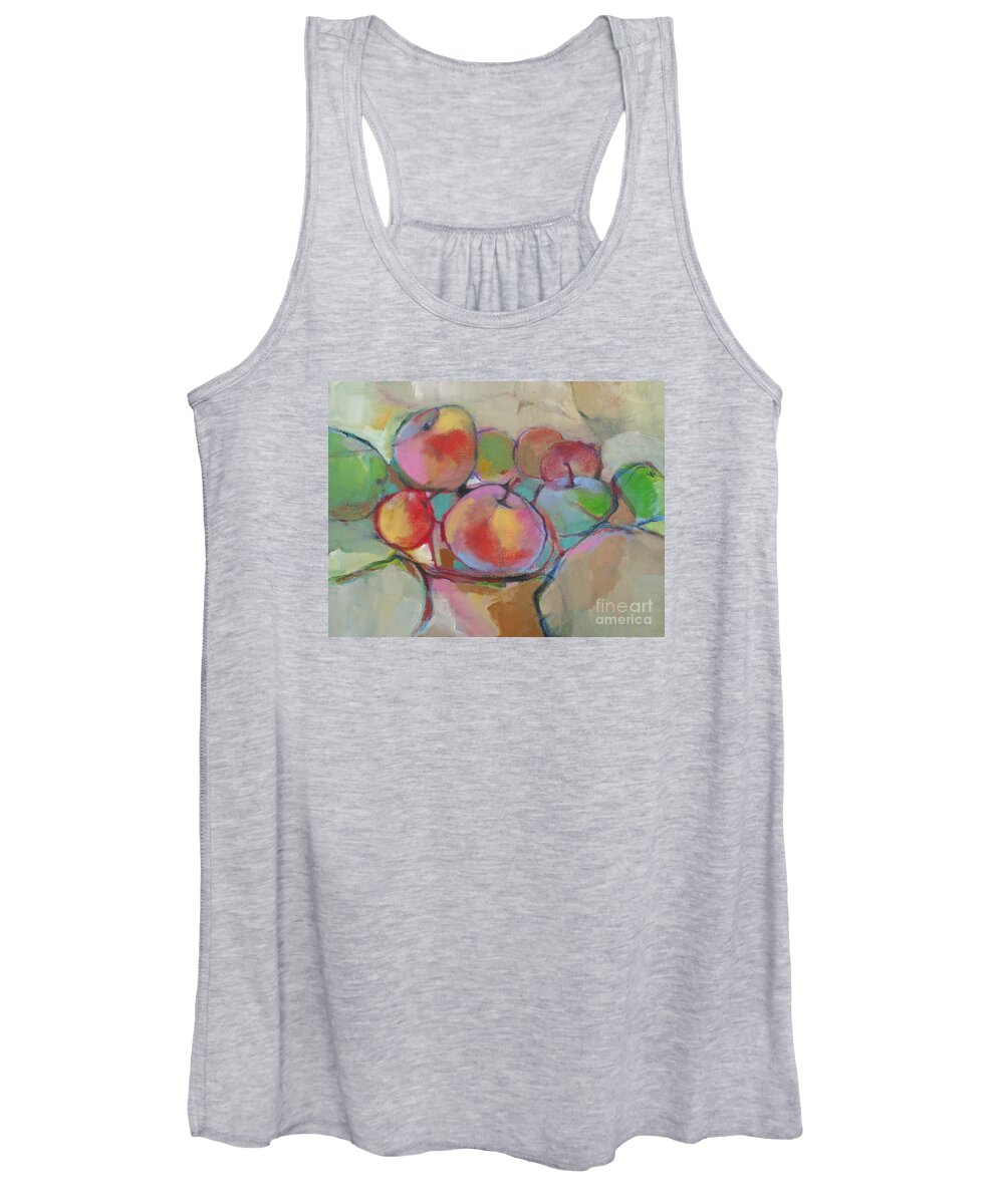 Still Life Women's Tank Top featuring the painting Fruit Bowl #5 by Michelle Abrams