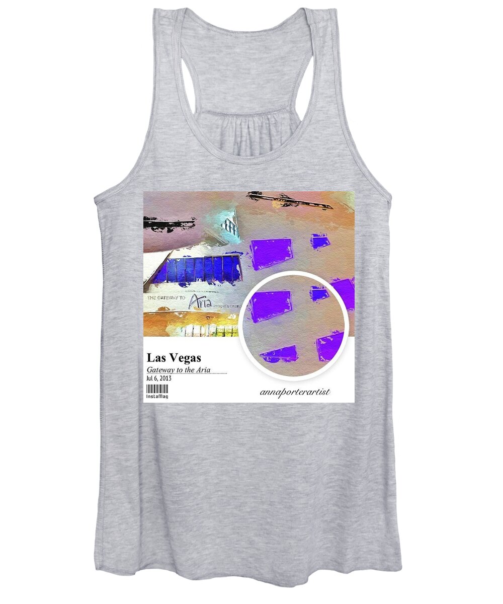 Iphoneonly Women's Tank Top featuring the photograph Gateway To The Aria Inside Crystals by Anna Porter