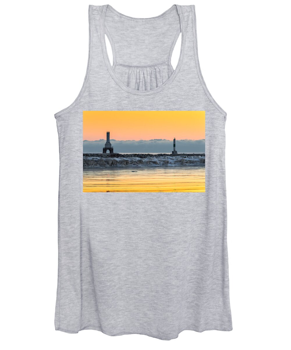 Sunrise Women's Tank Top featuring the photograph Golden Ripples by James Meyer