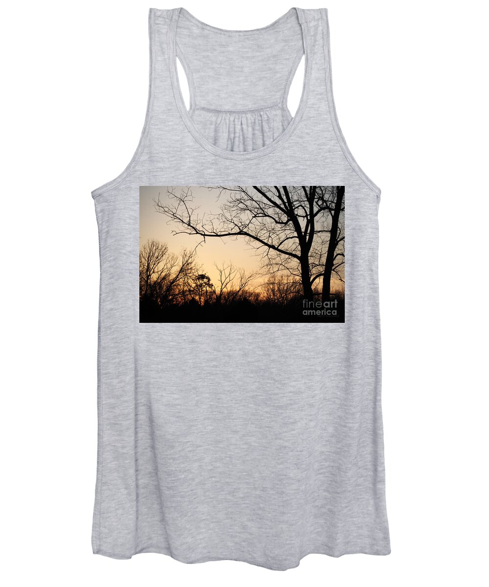 Sunset Women's Tank Top featuring the photograph Golden Sunset by Todd Blanchard
