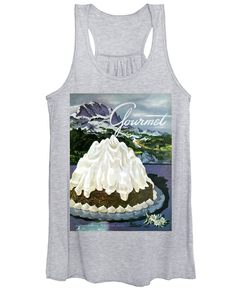 Travel Women's Tank Top featuring the photograph Gourmet Cover Of Mont Blanc Aux Marrons by Henry Stahlhut