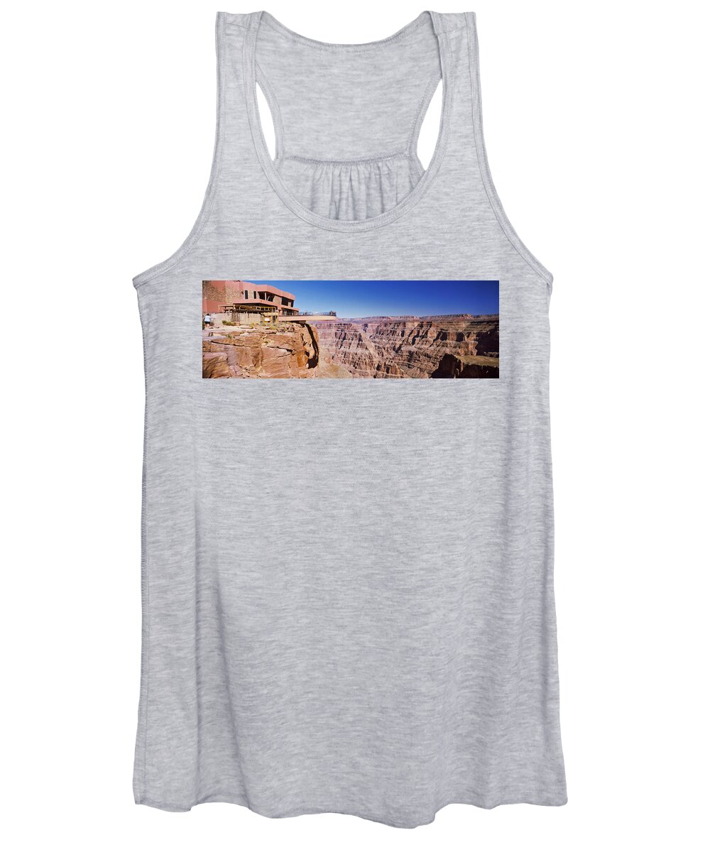 Photography Women's Tank Top featuring the photograph Grand Canyon Skywalk, Eagle Point, West by Panoramic Images