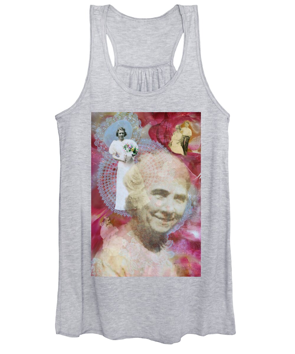Grandmother Women's Tank Top featuring the digital art Grandmother by Lisa Yount