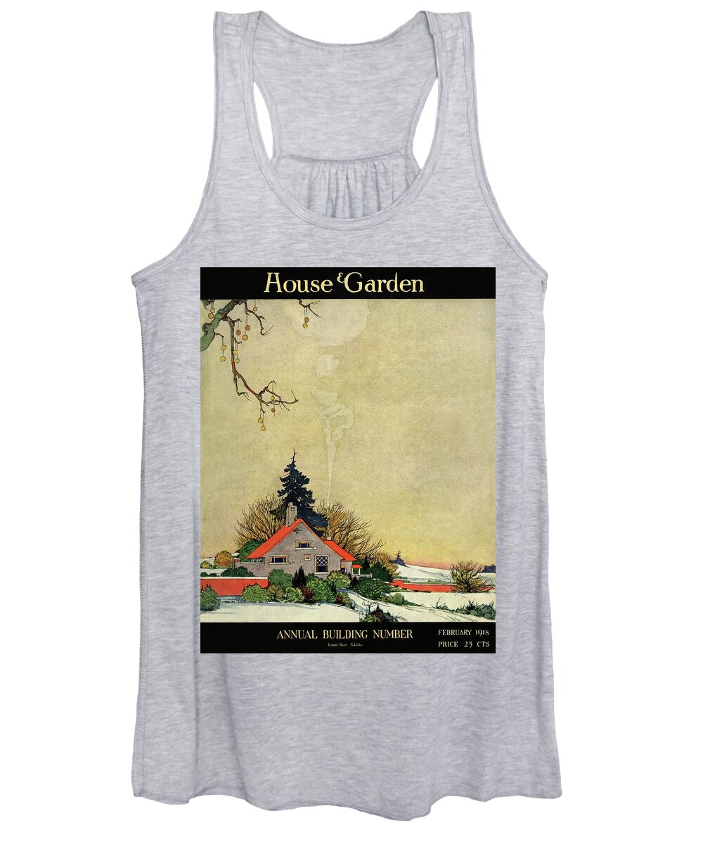 House And Garden Women's Tank Top featuring the photograph House And Garden Annual Building Number Cover by Charles Livingston Bull