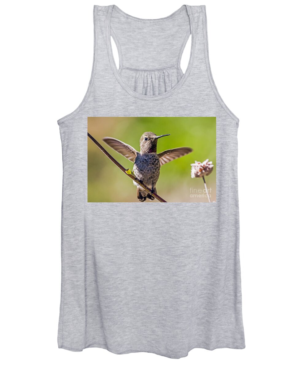 Anna's Women's Tank Top featuring the photograph Hummingbird by Kate Brown