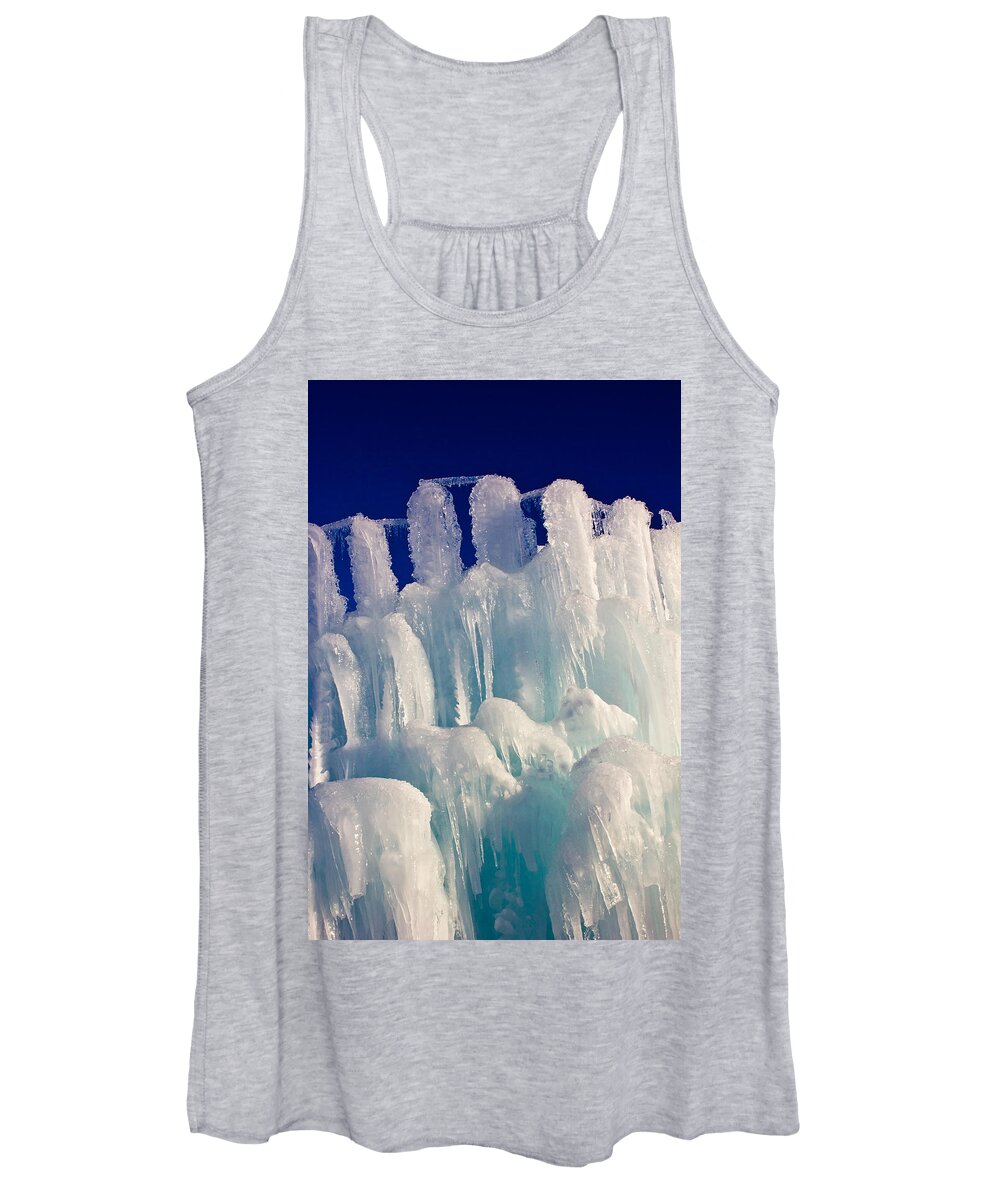 2013 Women's Tank Top featuring the photograph Ice Abstract 1 by Christie Kowalski