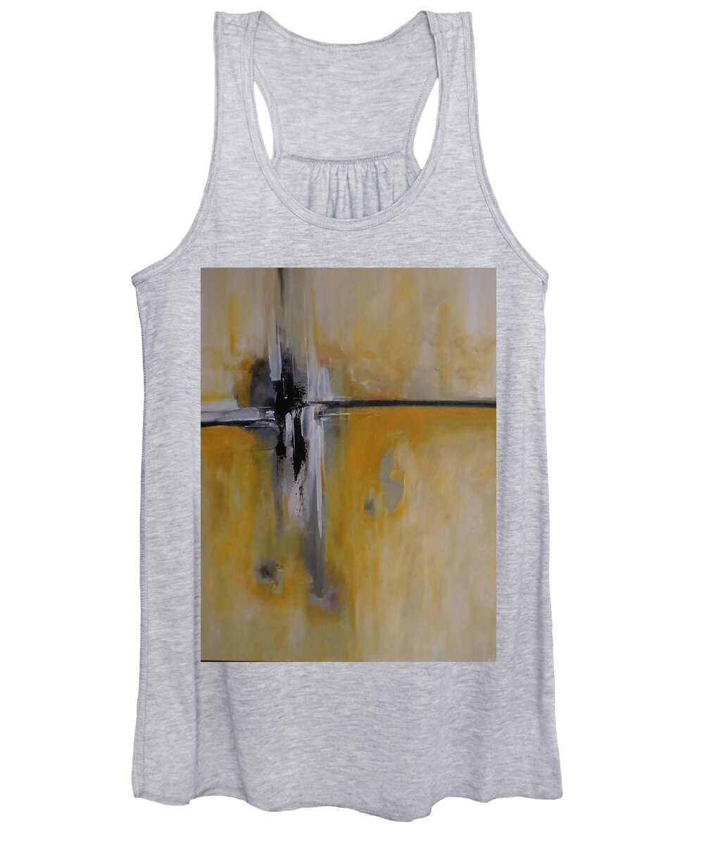 Abstract Women's Tank Top featuring the painting Imagine That by Soraya Silvestri