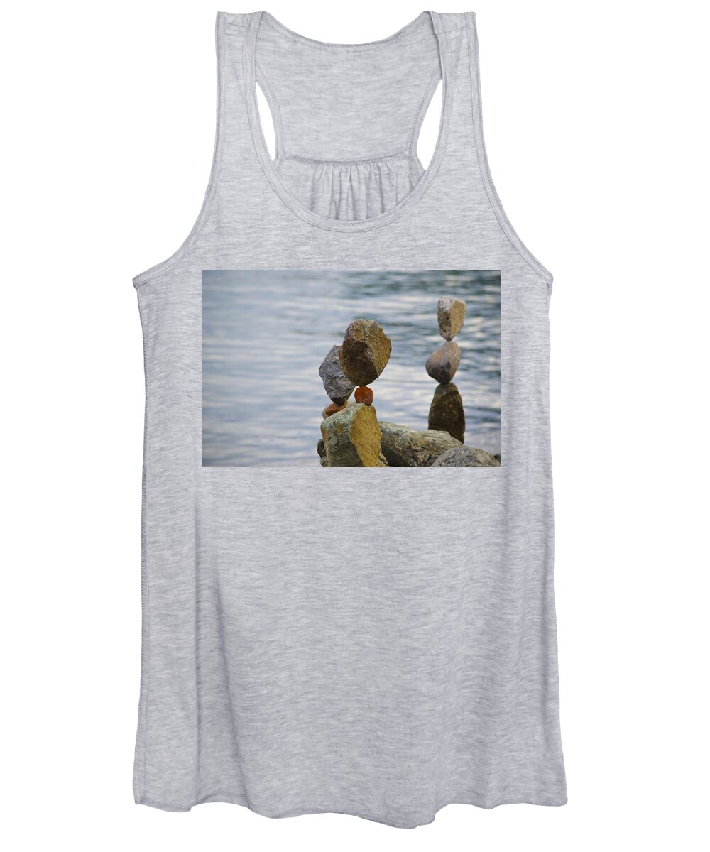Rocks Women's Tank Top featuring the photograph In Balance by Spencer Hughes