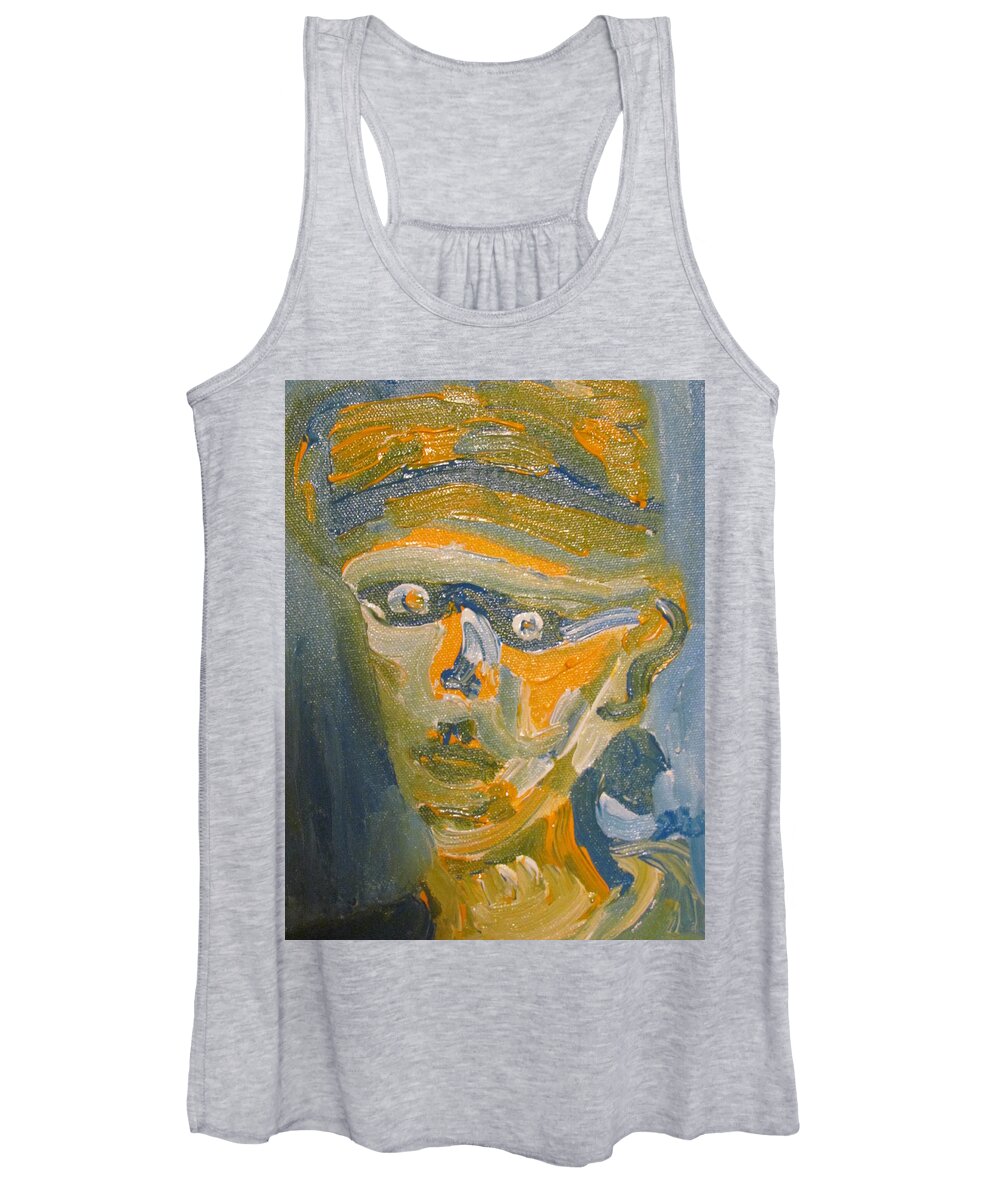 Face Women's Tank Top featuring the painting Just another Face by Shea Holliman