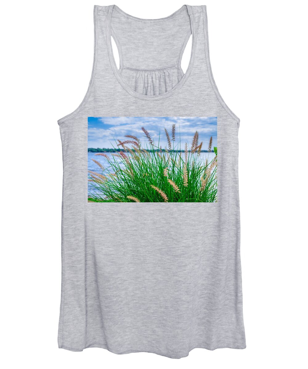 Pennisetum Orientale Women's Tank Top featuring the photograph Karley Rose by Rick Bartrand