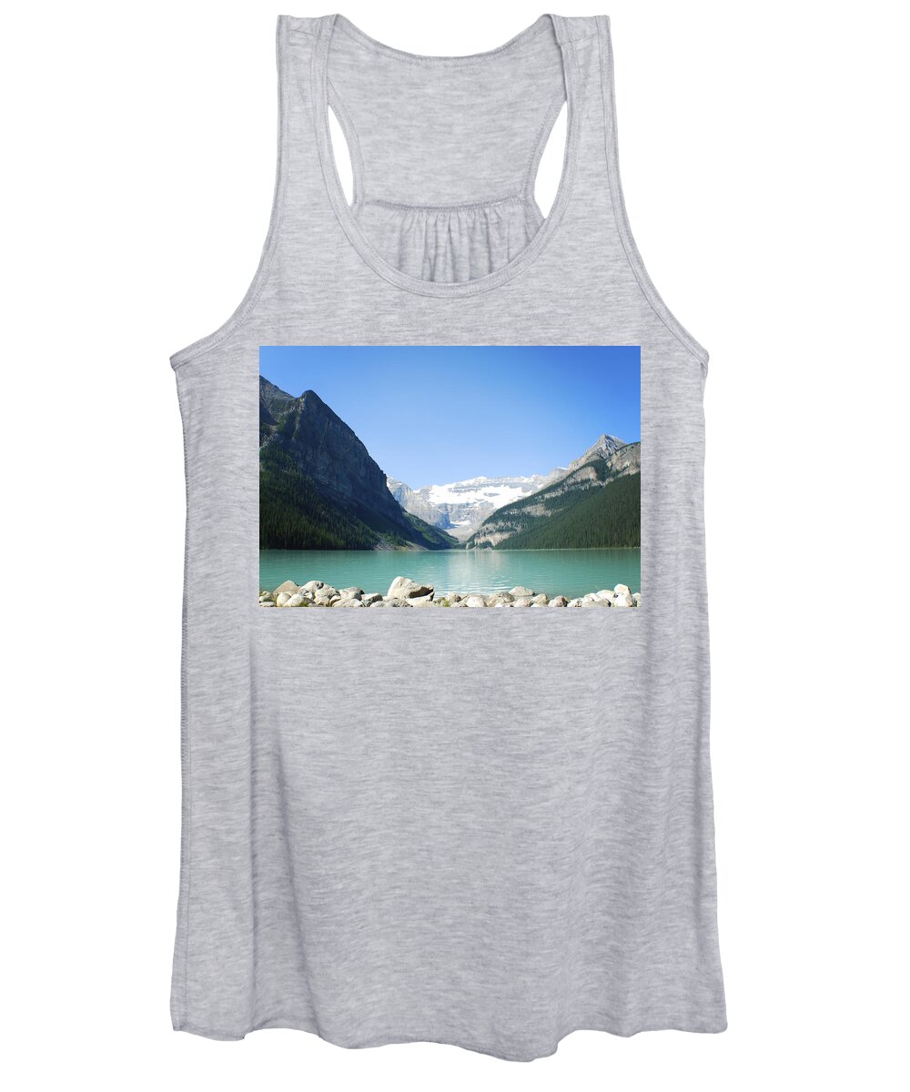 Lake Louise Women's Tank Top featuring the photograph Lake Louise Alberta Canada by Terry DeLuco