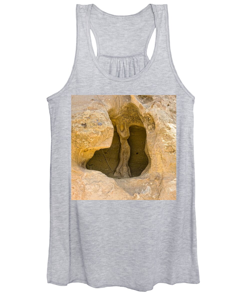 Rock Figurine Women's Tank Top featuring the photograph Madonna Immortalized Forever by Betty Depee