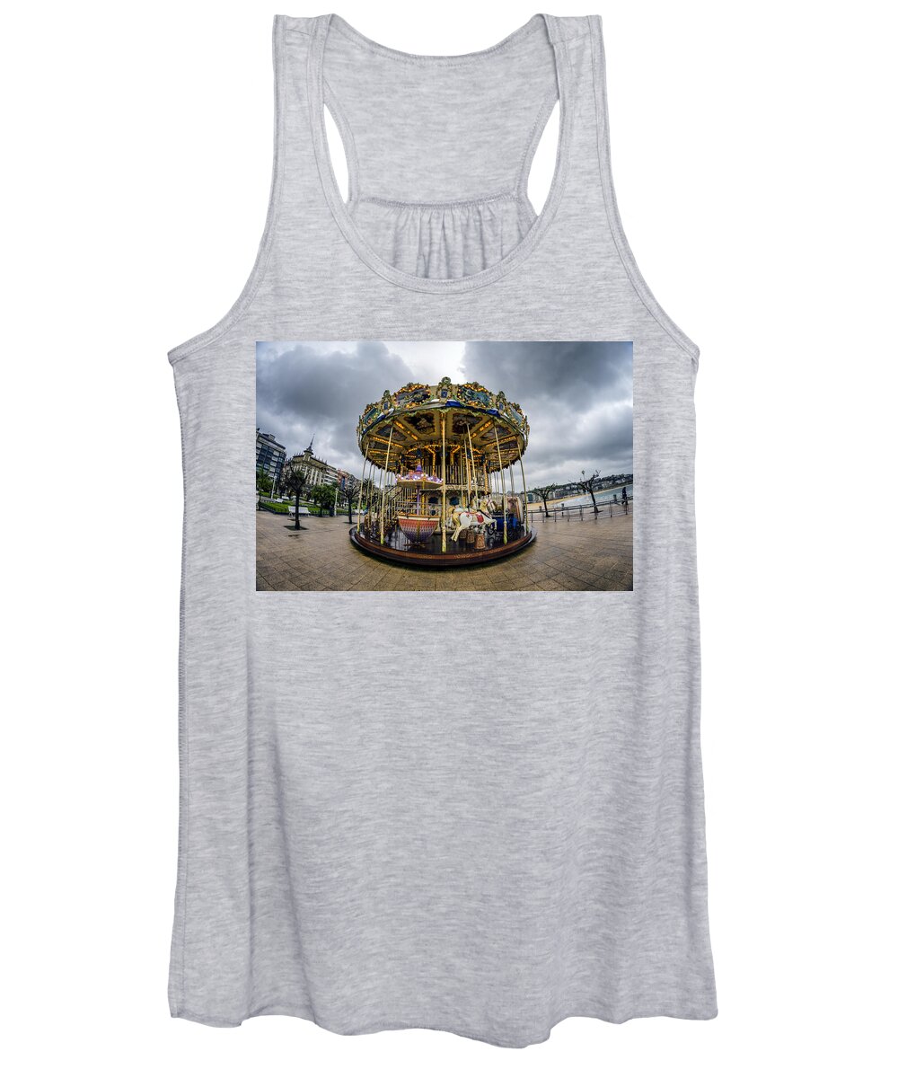 Merry Women's Tank Top featuring the photograph Merry-go-Round by Pablo Lopez