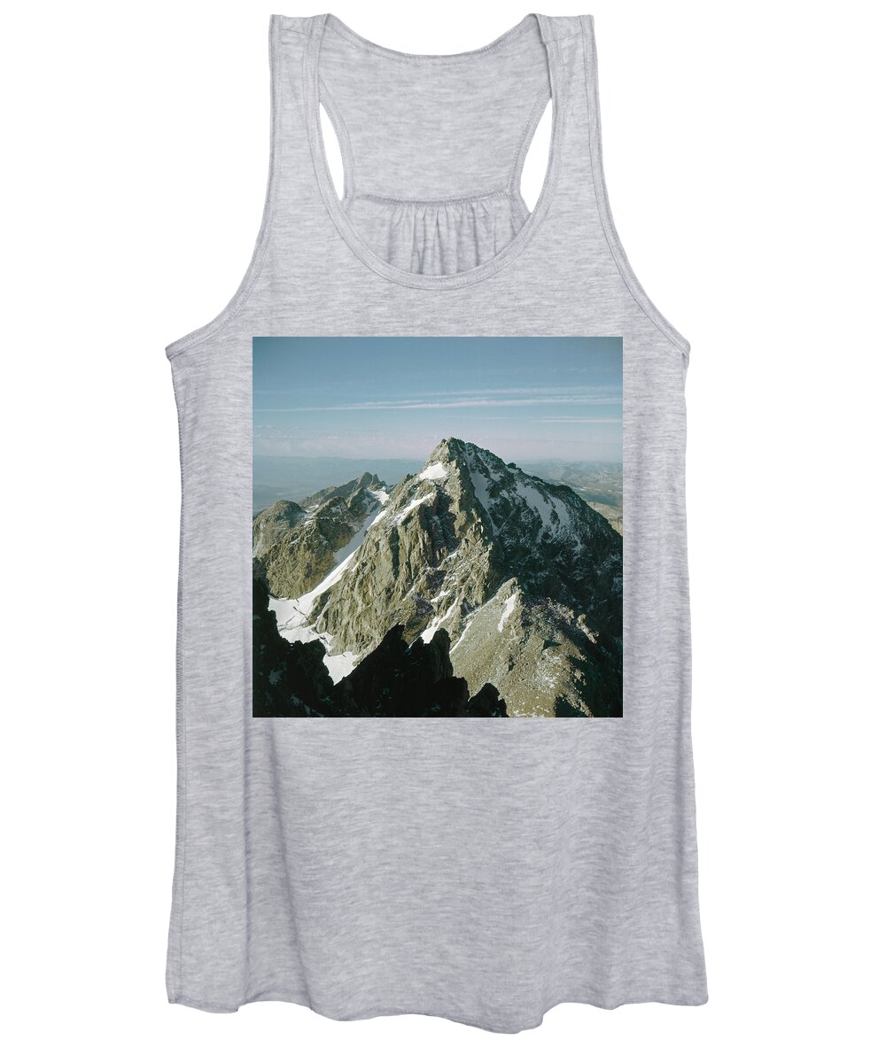Middle Teton Women's Tank Top featuring the photograph T-209207-Middle Teton from Grand Teton by Ed Cooper Photography