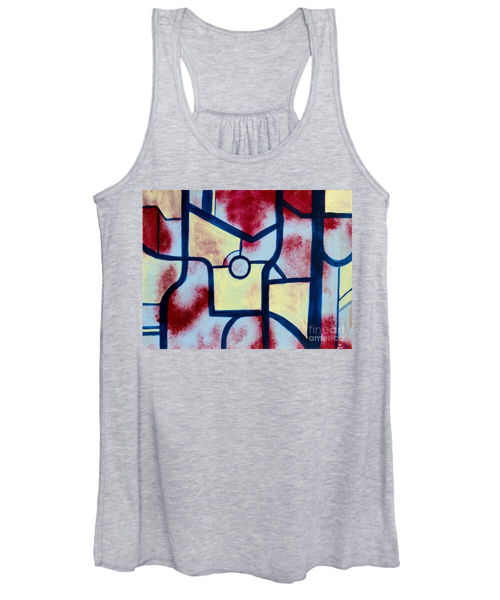  Women's Tank Top featuring the painting Misconception by Stefanie Forck
