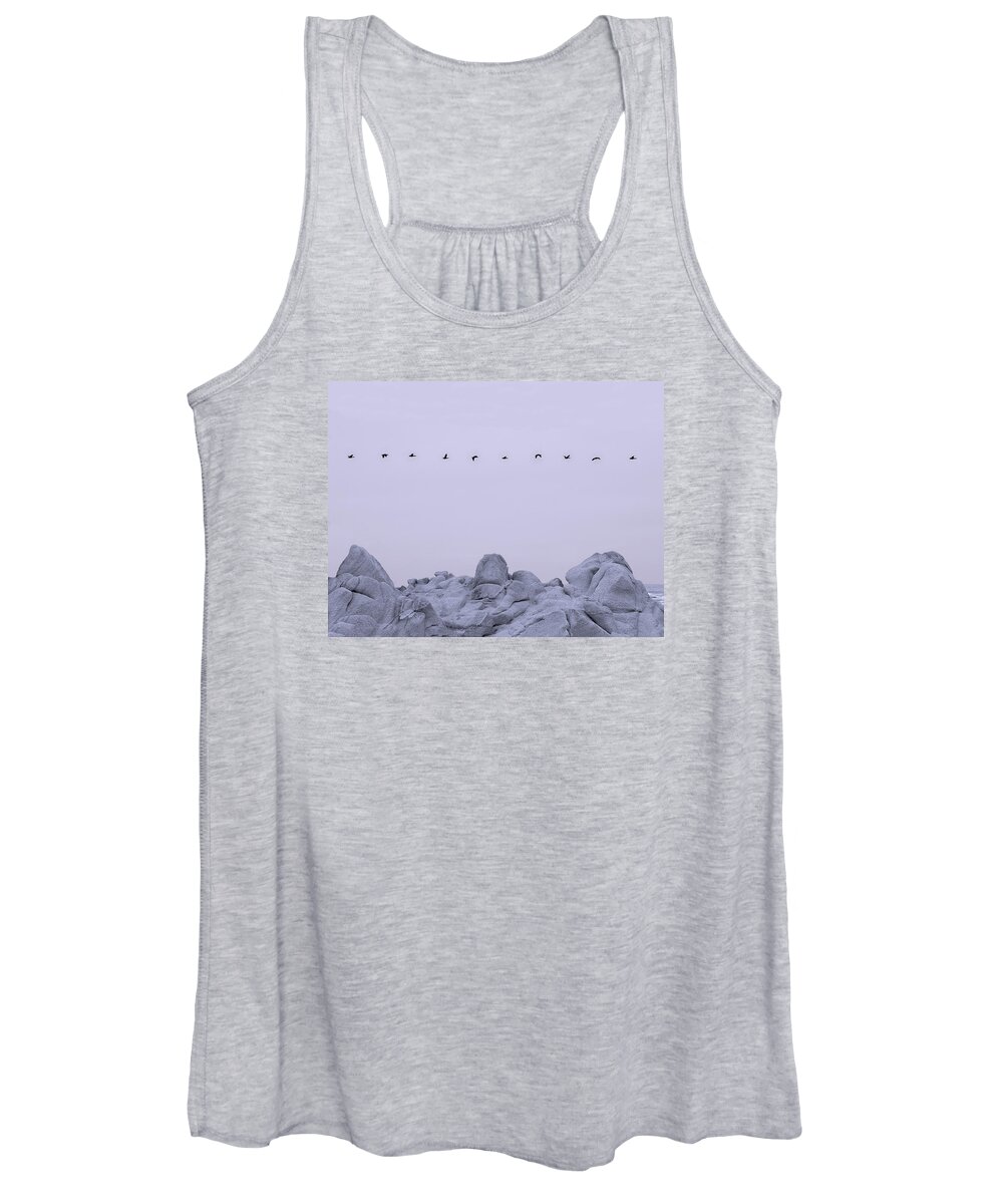 Sea Women's Tank Top featuring the photograph Monterey Gulls by Andre Aleksis