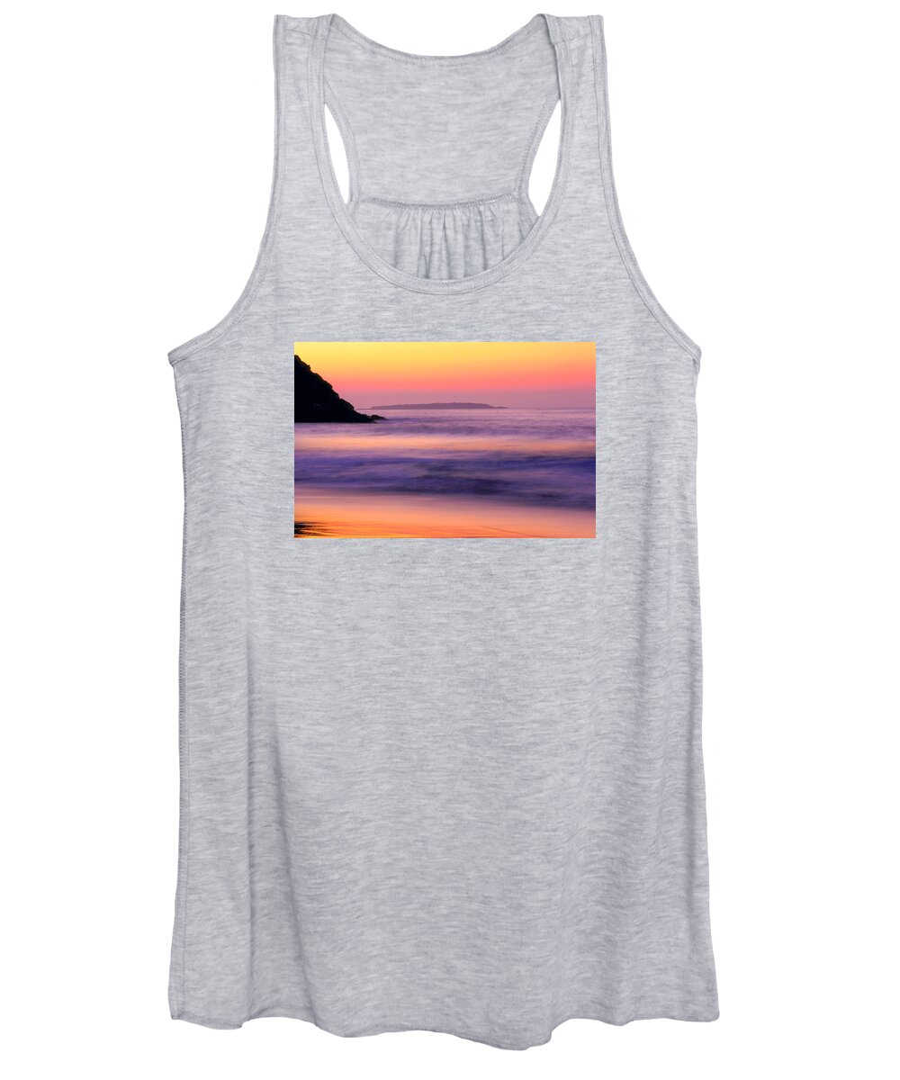 Morning Dream Women's Tank Top featuring the photograph Morning Dream Singing Beach by Michael Hubley