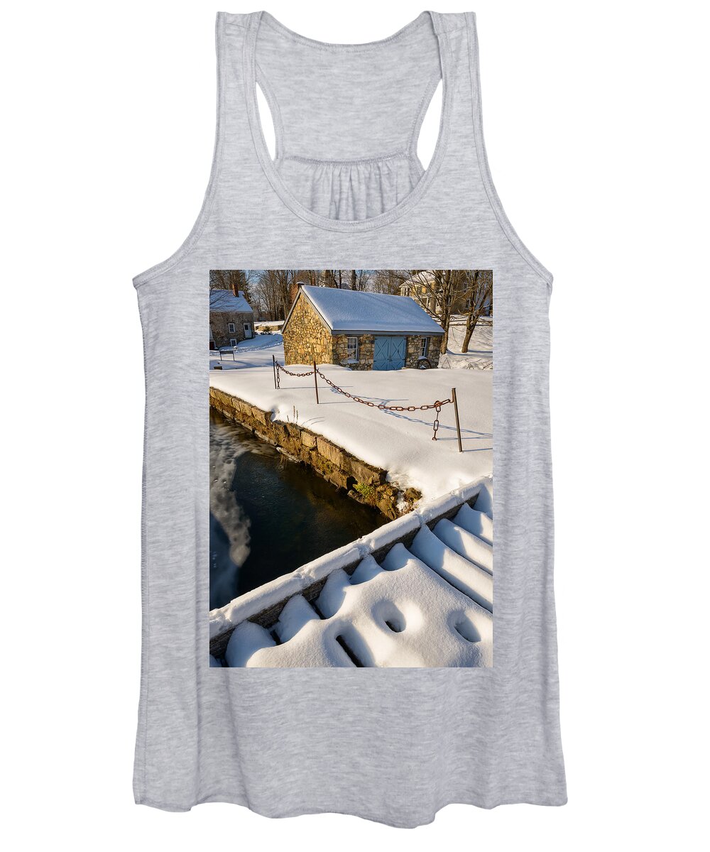 Waterloo Women's Tank Top featuring the photograph Morning Snow by Mark Rogers