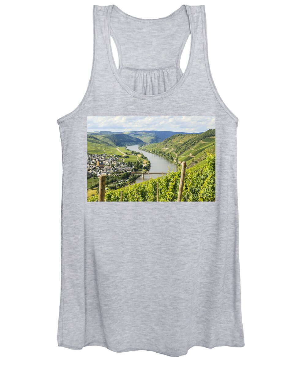 Beauty Women's Tank Top featuring the photograph Mosel area by Patricia Hofmeester
