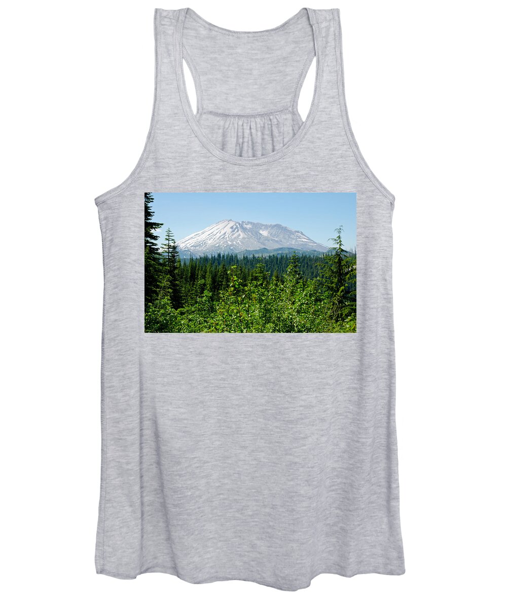 Helens Women's Tank Top featuring the photograph Mt. St. Helens by Tikvah's Hope