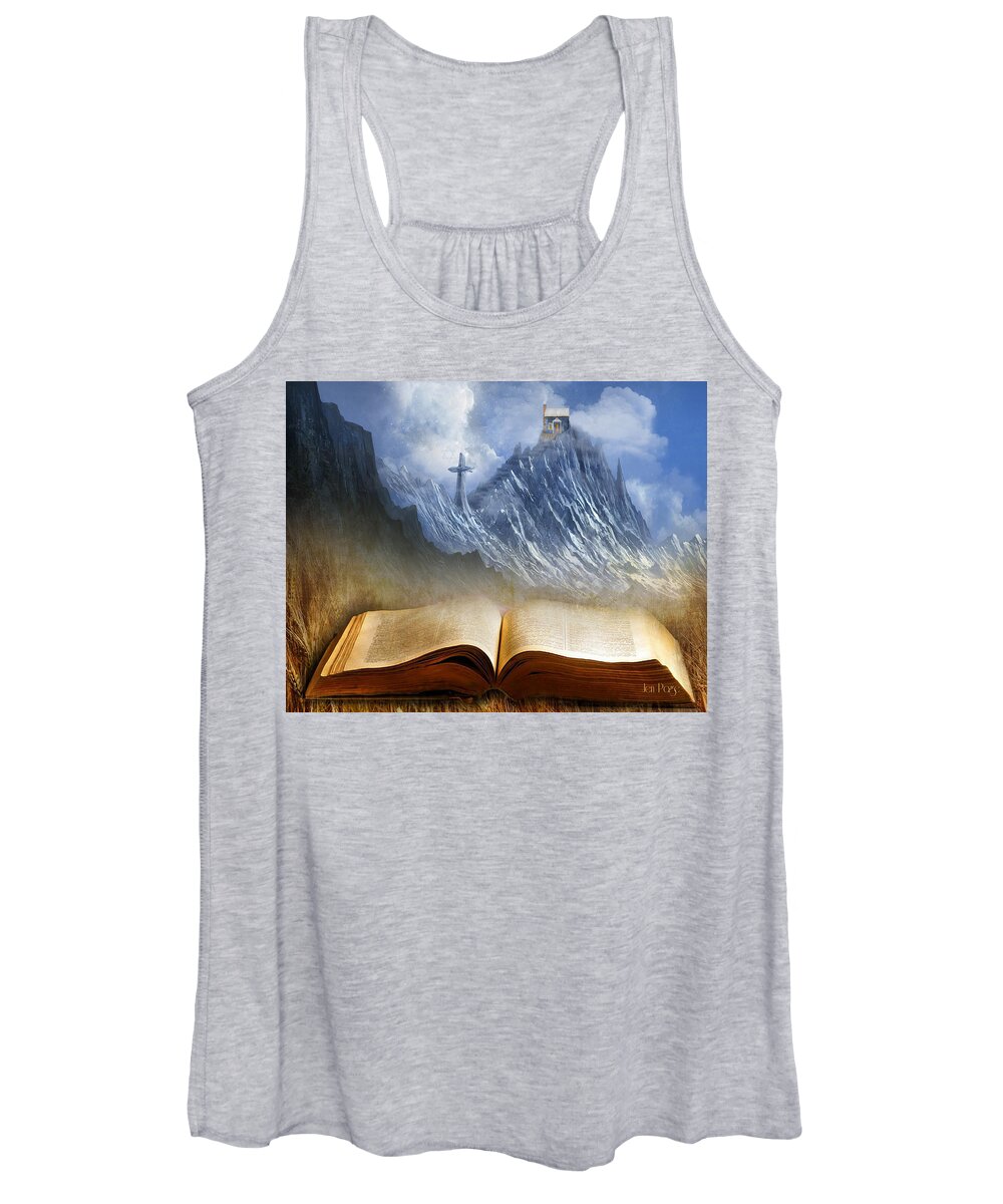 My Firm Foundation Women's Tank Top featuring the digital art My Firm Foundation by Jennifer Page