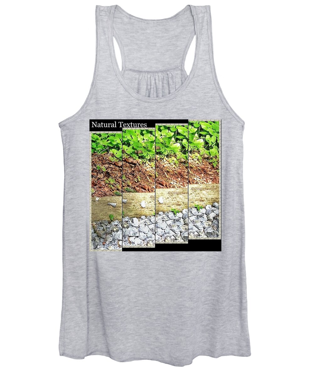 Nature Women's Tank Top featuring the photograph Natural Textures by Anna Porter