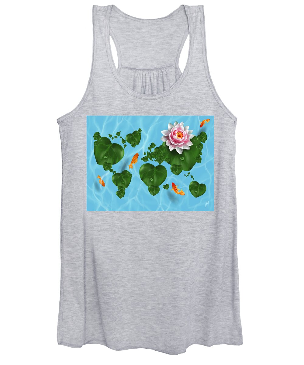  World Women's Tank Top featuring the painting Natural world by Veronica Minozzi