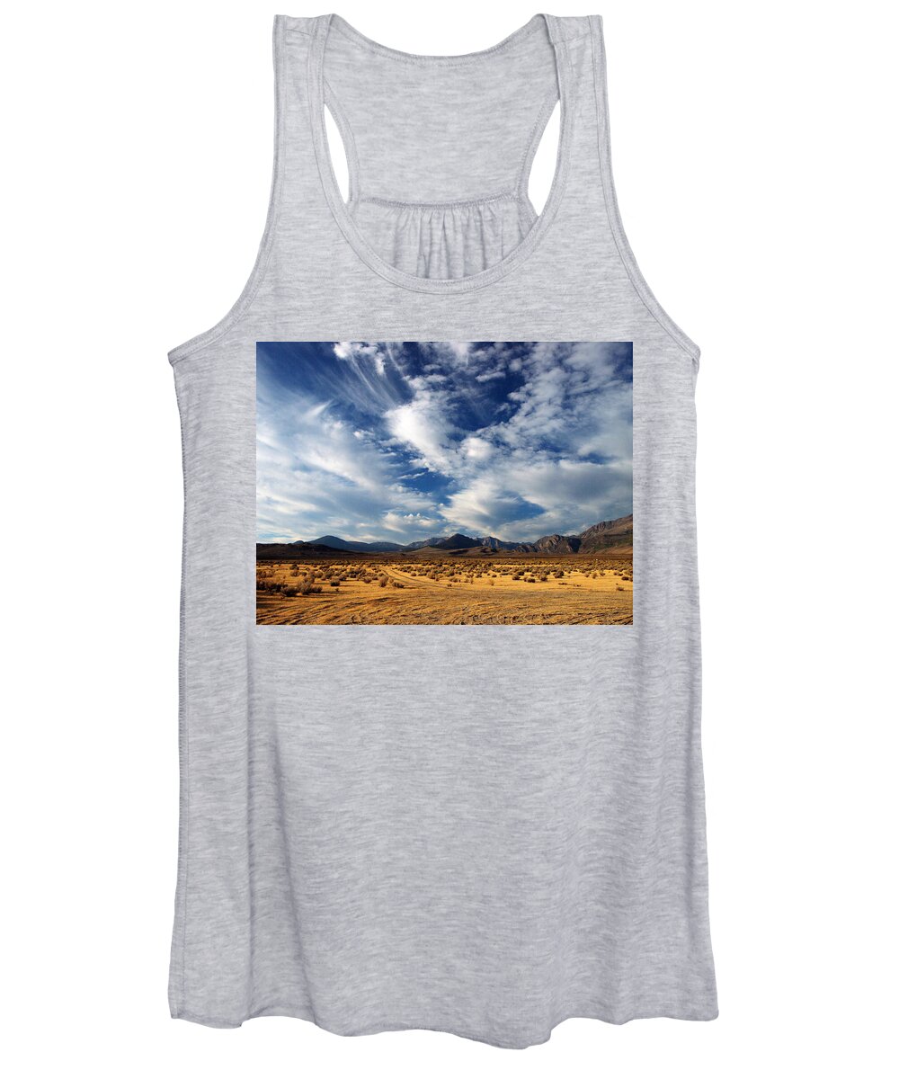 Mountains Women's Tank Top featuring the photograph Near the Intersection of God and the Eastern Sierras by Joe Schofield