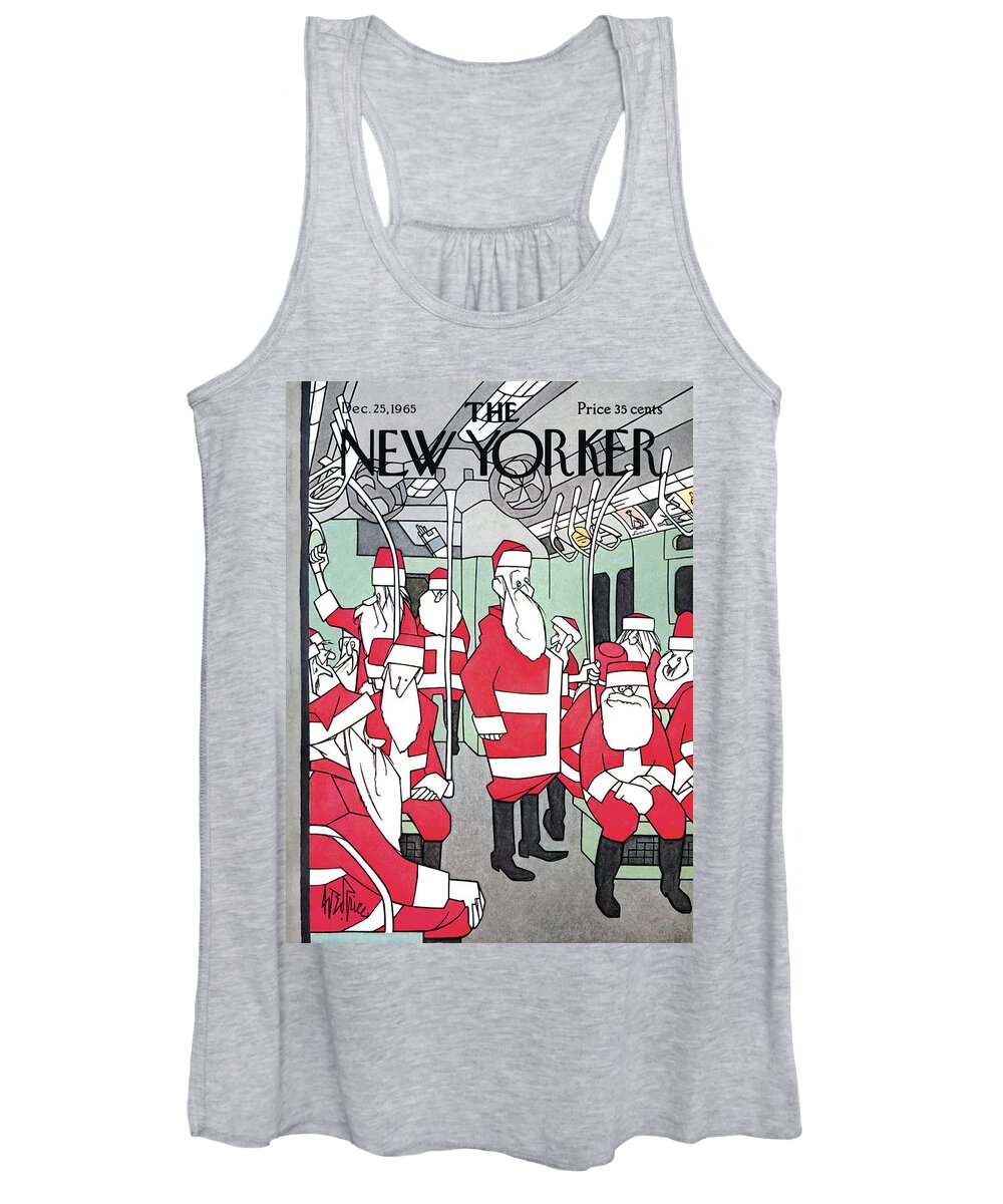 George Price Women's Tank Top featuring the painting New Yorker December 25th, 1965 by George Price