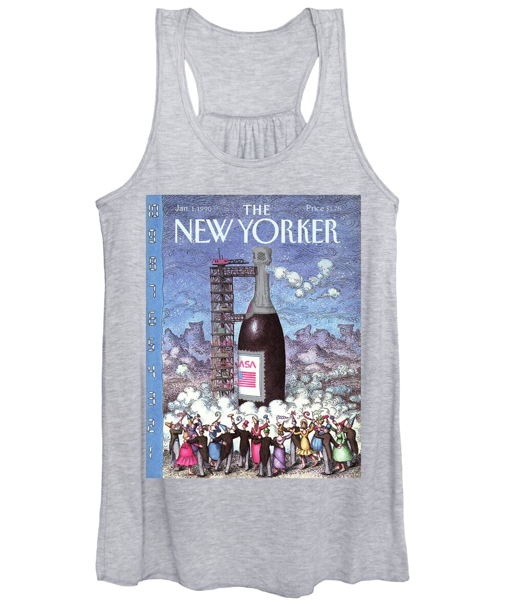 Holidays Women's Tank Top featuring the painting New Yorker January 1st, 1990 by John O'Brien