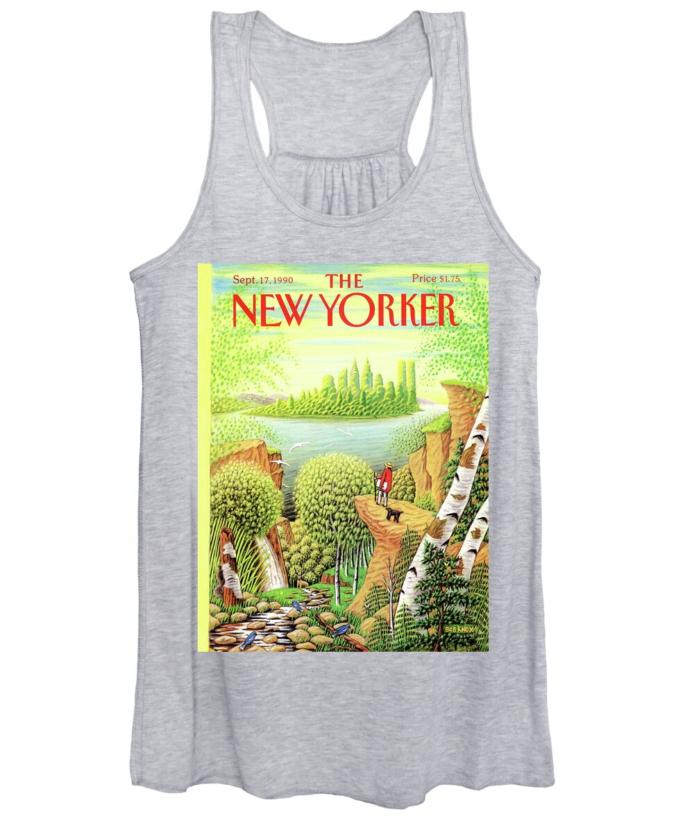 Animal Women's Tank Top featuring the painting New Yorker September 17, 1990 by Bob Knox