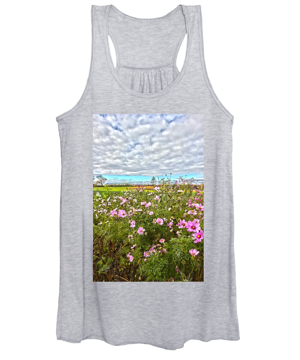 North Fork Women's Tank Top featuring the photograph North Fork Fall Bloom by Robert Seifert