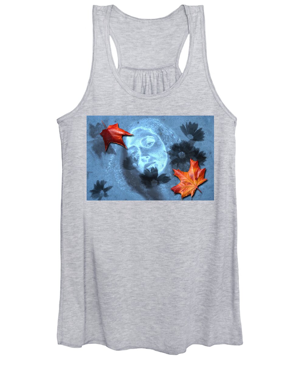 Autumn Women's Tank Top featuring the digital art November by Lisa Yount