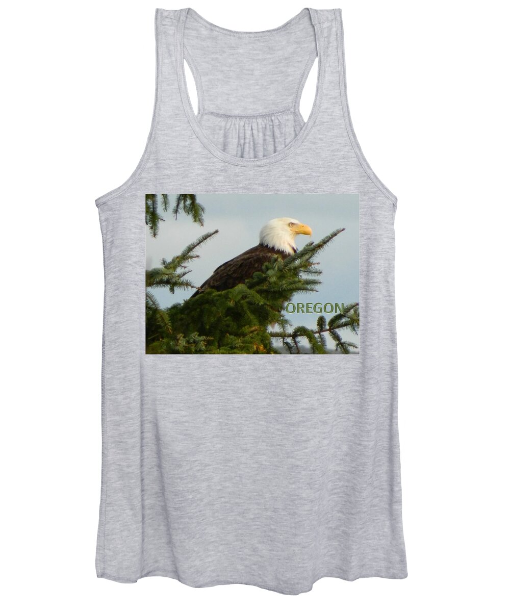 Oregon Women's Tank Top featuring the photograph Oregon Eagle by Gallery Of Hope 