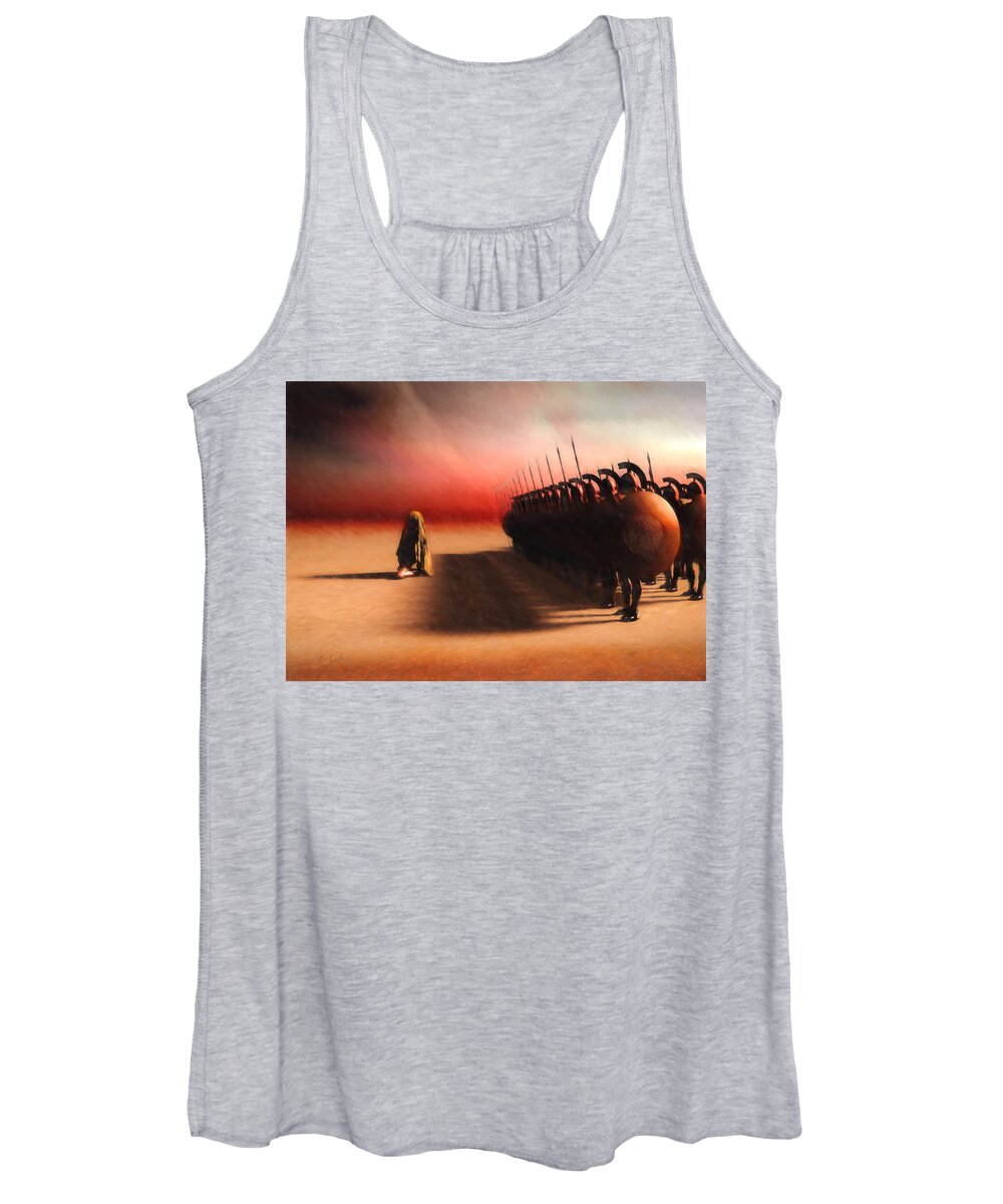 Egypt Women's Tank Top featuring the painting Out of Egypt by Bob Orsillo