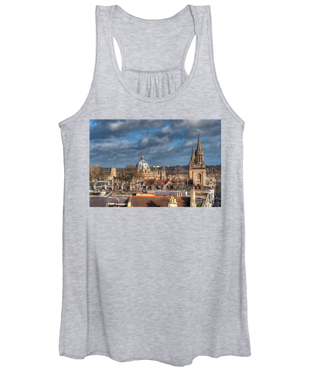 Architecture Women's Tank Top featuring the photograph Oxford Skyline by Mark Llewellyn