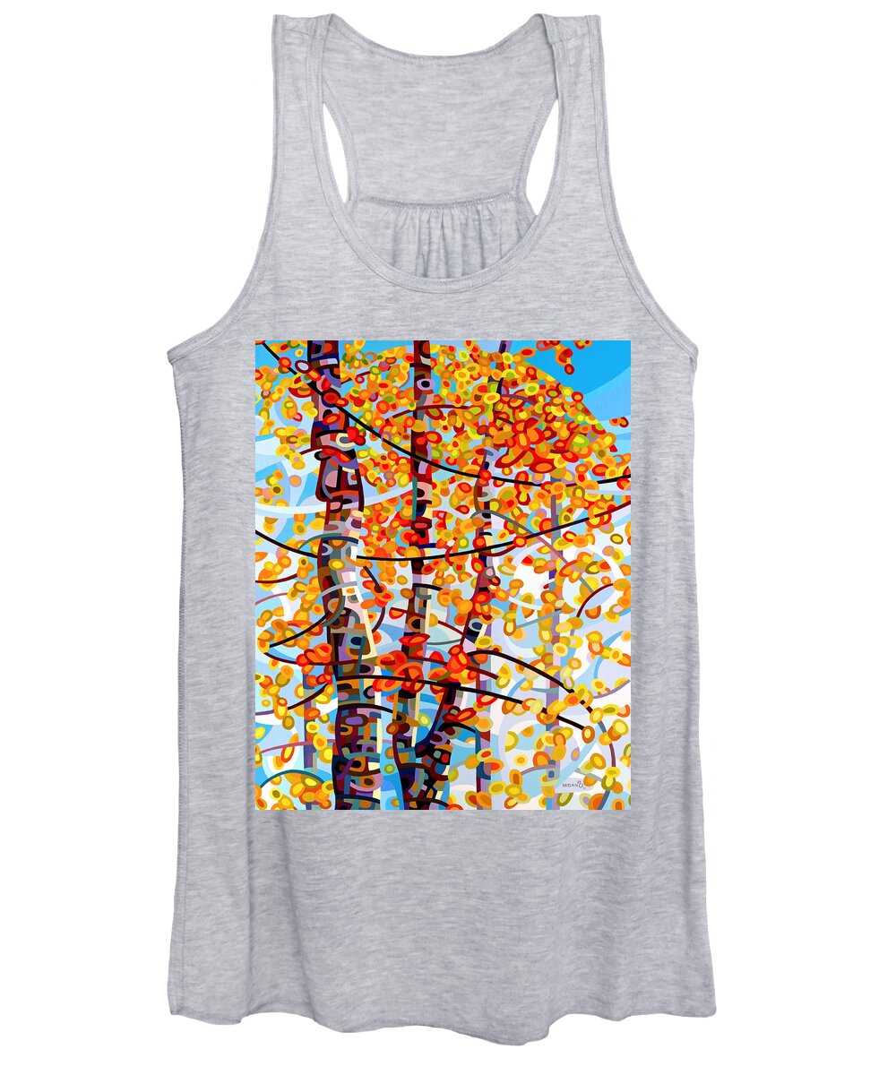 Vertical Women's Tank Top featuring the painting Panoply by Mandy Budan