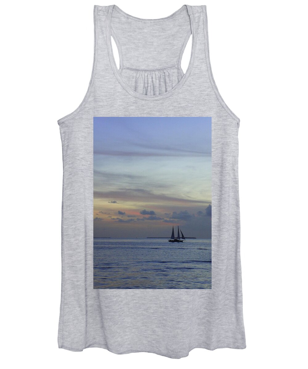 Key West Women's Tank Top featuring the photograph Pastel Sky by Laurie Perry