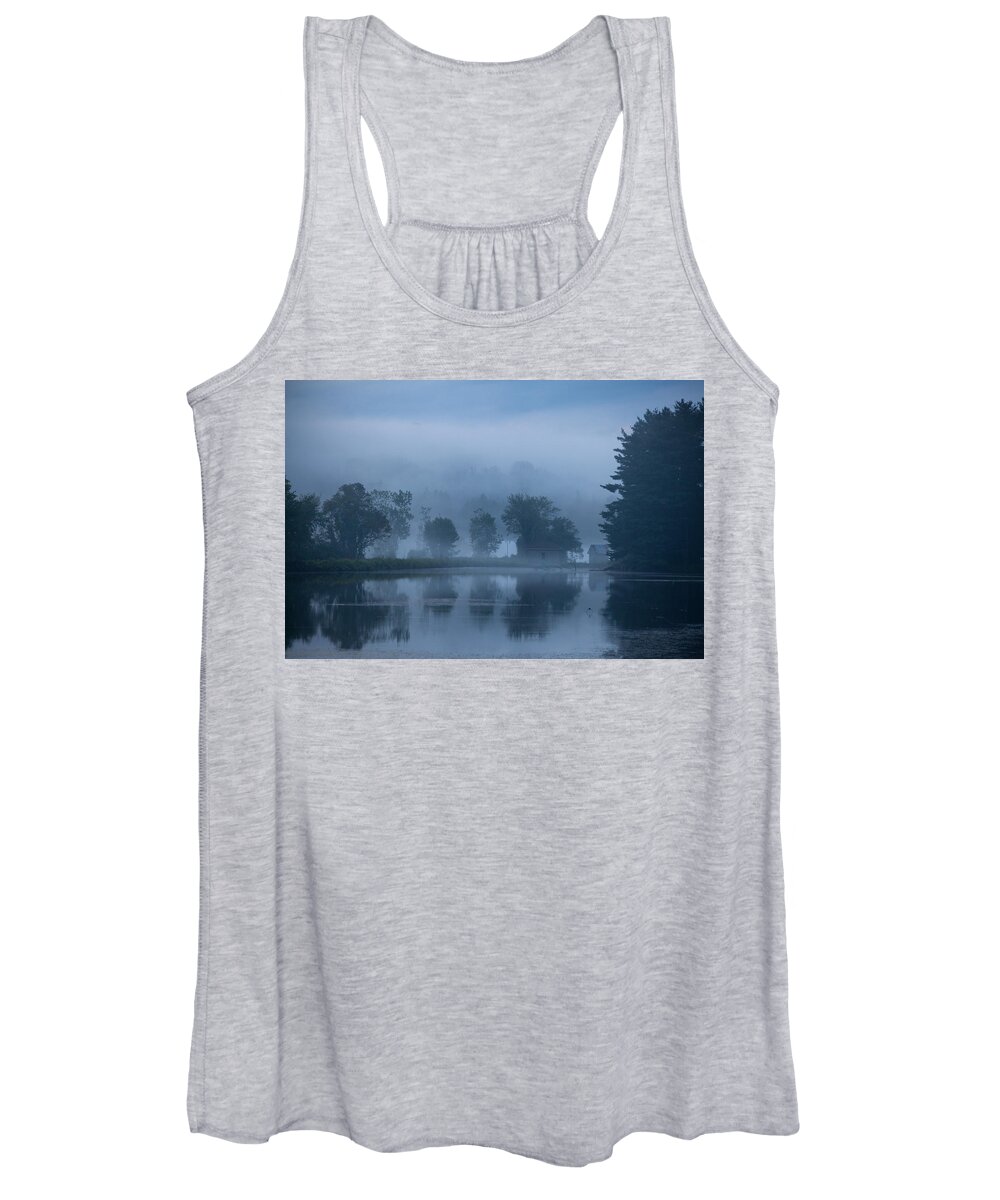 Landscape Women's Tank Top featuring the photograph Peaceful Blue by Karol Livote