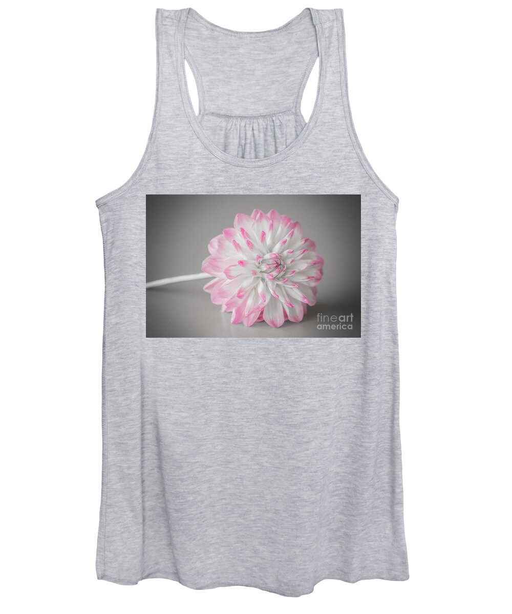 Flower Women's Tank Top featuring the photograph Pink Dahlia by Amanda Mohler