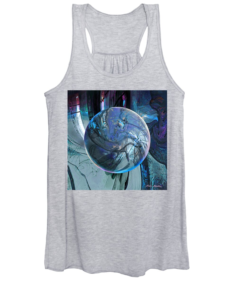 Portals Women's Tank Top featuring the digital art Portal to Divinity by Robin Moline