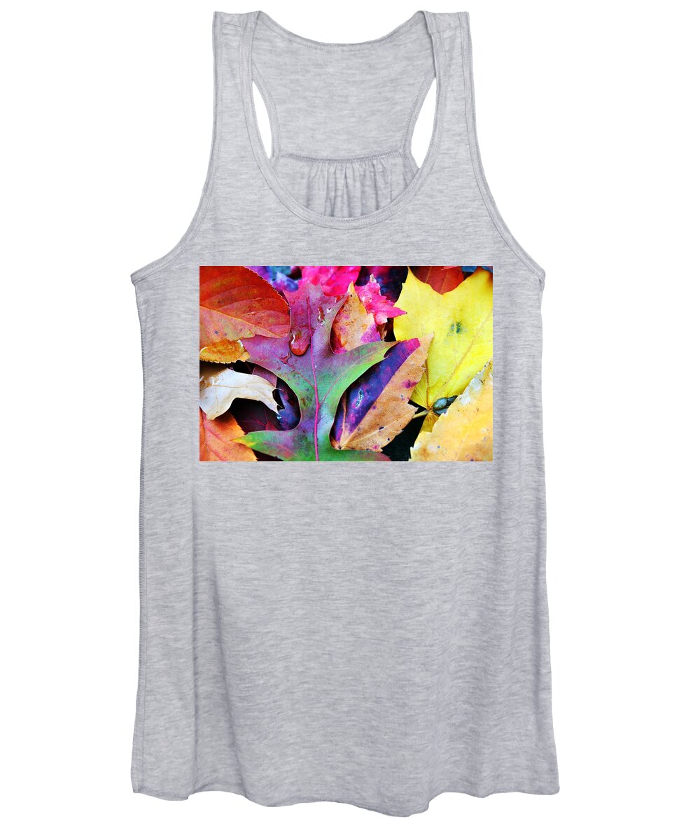 Autumn Women's Tank Top featuring the photograph Primary Colors Of Fall by Judy Palkimas