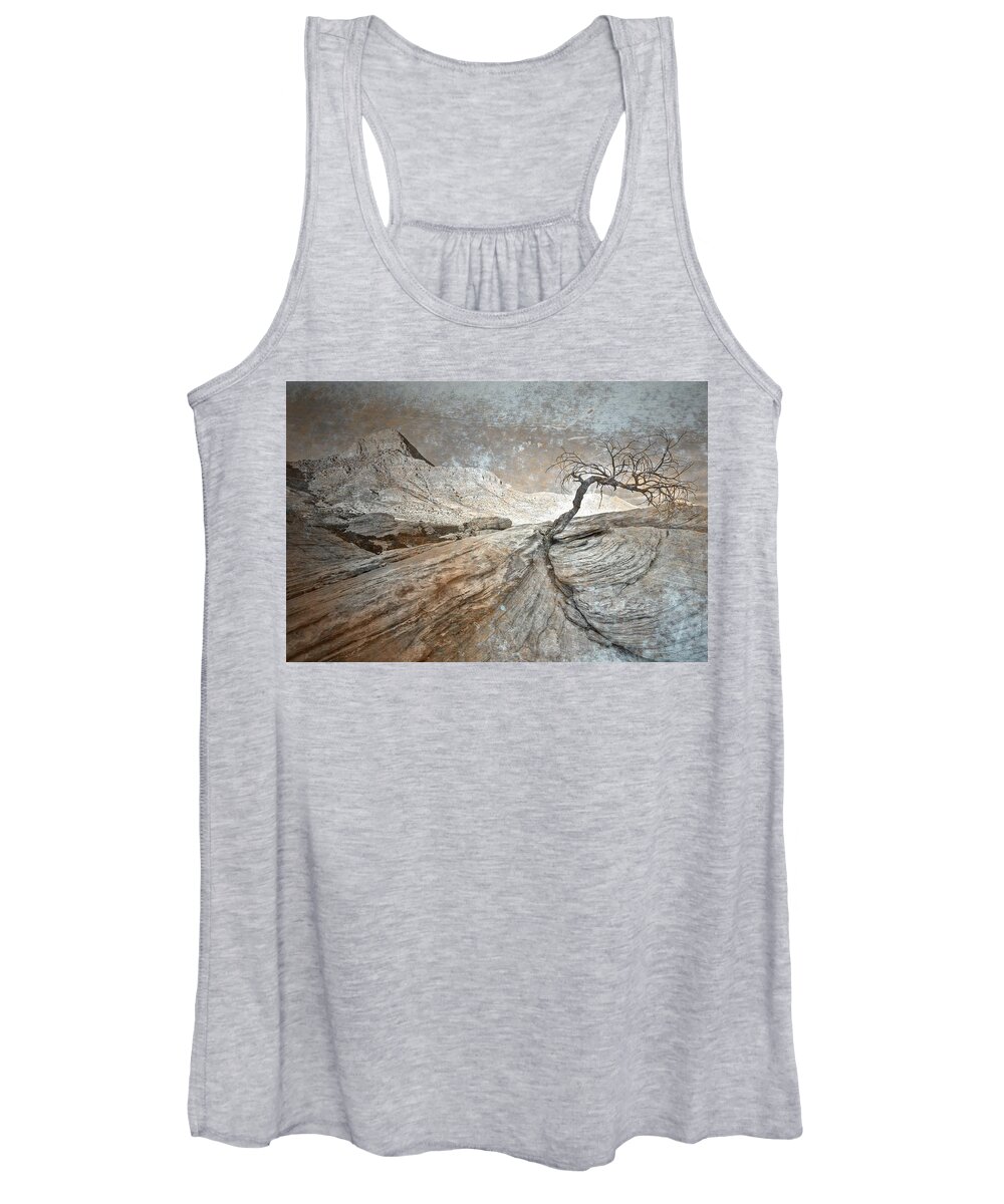 Mountain Women's Tank Top featuring the photograph Push Through by Mark Ross